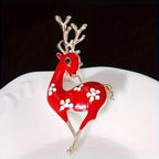 BROOCH ~ Plum Blossom Deer Brooch ~ Jewelry, Holidays, Great Gift Idea, Pin