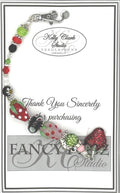Kelly Clark Studio ~ Strawberry Charm Scissor Fob, Scissor Find, Lanyard Fob, Key Fob, Purse Fob, Key Chain Charm