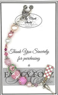 Kelly Clark Studio ~  Pink & Cream Scissor Fob, Scissor Find, Lanyard Fob, Key Fob, Purse Fob, Key Chain CharmGhost Pumpkin
