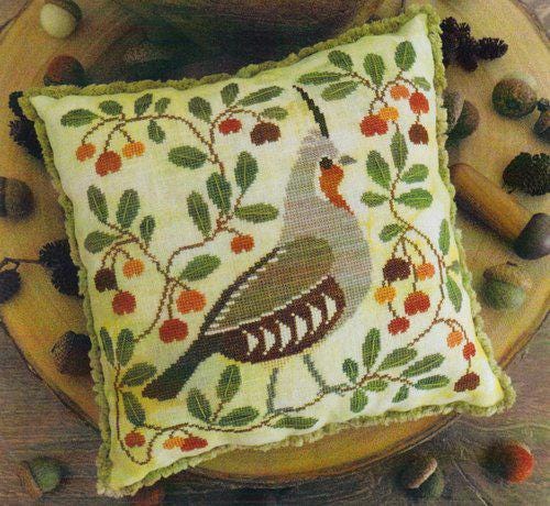 THE BLUE FLOWER "Autumn Quail"  Counted Cross Stitch Pattern  Pattern Only