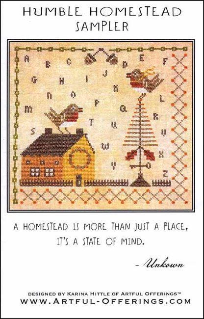 HUMBLE HOMESTEAD  By Artful Offerings  Counted Cross Stitch Chart  Paper Pattern