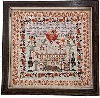 THE WISHING THORN "Marie Persin Sampler 1855"  Counted Cross Stitch Pattern  Sampler, Chart, Pattern Only