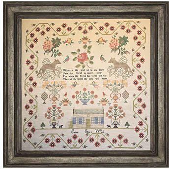 THE WISHING THORN "Selina Ellis Sampler"  Counted Cross Stitch Pattern  Sampler, Chart, Pattern Only