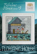 COTTAGE GARDEN SAMPLINGS "Floating House" Counted Cross Stitch Pattern, Fabulous House Series #9, Pattern Only