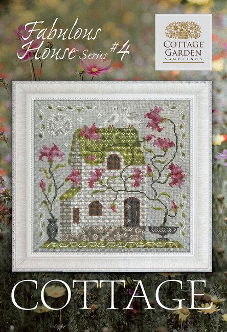 COTTAGE GARDEN SAMPLINGS "Cottage" Counted Cross Stitch Pattern, Fabulous House Series #4, Pattern Only