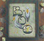 THE BLUE FLOWER "Spooky Shoebill"  Counted Cross Stitch Pattern  Pattern Only
