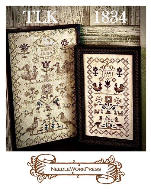 NEEDLEWORKPRESS "TLK 1834" Counted Cross Stitch Pattern, Chart, NeedleWorkPress, Pattern Only