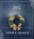 KINGSLAND NEEDLE MINDER ~ Christmas Wreath Needle Minder, Needle Dock, Canvas Magnet, Needle Garage, Needleminder