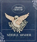 KINGSLAND NEEDLE MINDER ~ Elegant Swan Needle Minder, Needle Dock, Needle Nanny, Canvas Magnet, Needle Garage, Bird Needleminder