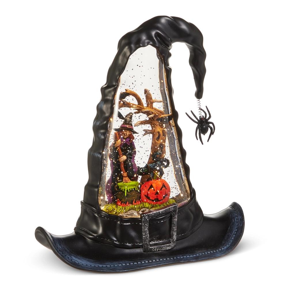 Lighted Water Witch Hat ~ 9.5" ~ Halloween Decor K105 ~ New for 2025