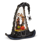 Lighted Water Witch Hat ~ 9.5" ~ Halloween Decor K105 ~ New for 2025