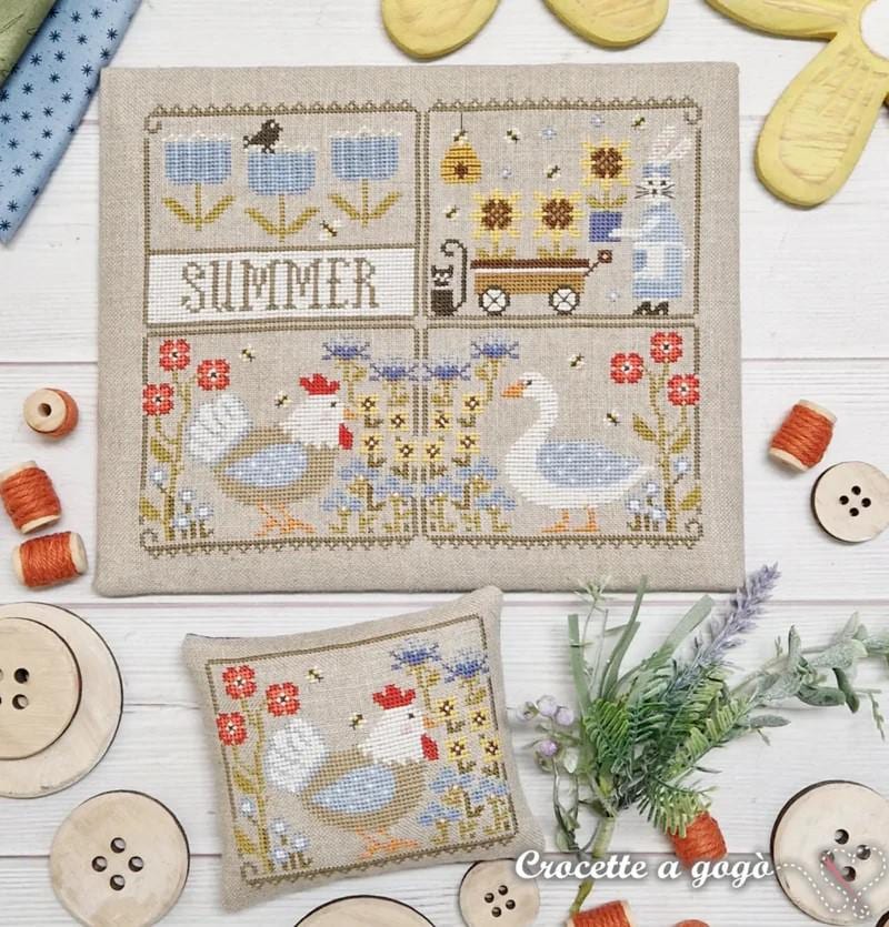 Crocette A Gogo  "Summer Notes"  Counted Cross Stitch Chart  Pattern Only