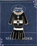 KINGSLAND NEEDLE MINDER ~ 2 pc. Coco Chanel Needle Minder, Needle Dock, Swarovski Crystal Enamel Magnet, Needle Garage, Needleminder