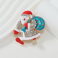 Wonderful Santa Claus Fashion Holiday Brooch