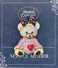 KINGSLAND NEEDLE MINDER ~ Teddy Bear Needle Minder, Needle Dock, Needle Nanny, Canvas Magnet, Needle Garage, Needleminder