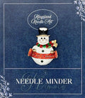 KINGSLAND NEEDLE MINDER ~ Let It Snow Snowman Needle Minder, Needle Dock, Needle Nanny, Canvas Magnet, Needle Garage, Needleminder