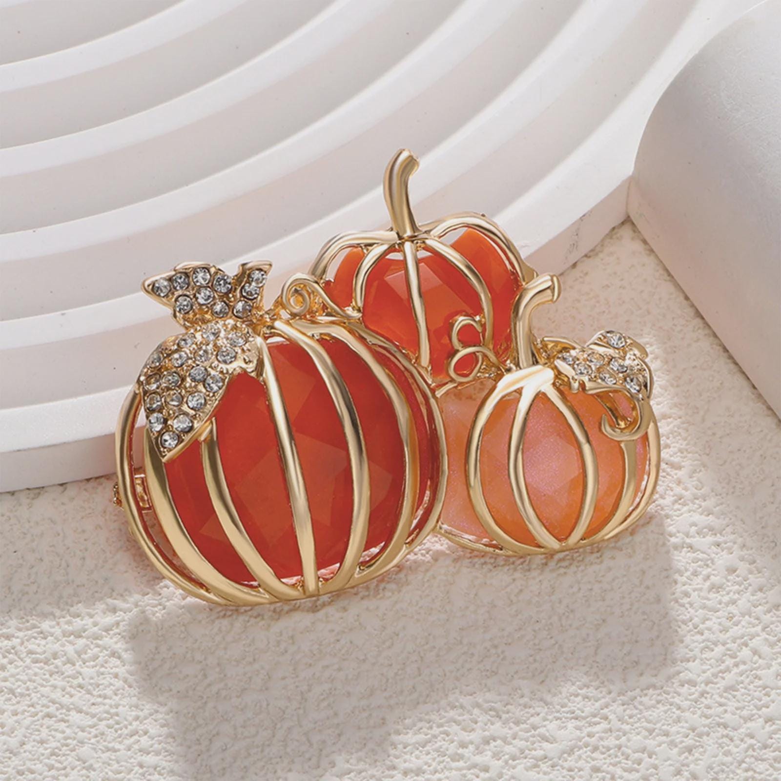 Bunch O' Pumpkins Brooch