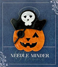 KINGSLAND NEEDLE MINDER ~ Pirate Pumpkin Acrylic Needle Minder, Needle Dock, Multi-Dimensional, Magnet, Needle Garage, Needleminder