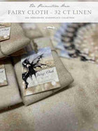 The PRIMITIVE HARE "Fairy Cloth 32ct Linen" Printed Hand Dyed Linen from Italy ~ Needlework Marketplace 2025