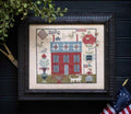 PLUM STREET SAMPLERS "Miss Pilkington's Cottage"  Counted Cross Stitch Pattern  Sampler, Pattern Only