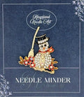 KINGSLAND NEEDLE MINDER ~ Snowman With Broom Needle Minder, Needle Dock, Needle Nanny, Canvas Magnet, Needle Garage, Needleminder