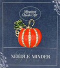 KINGSLAND NEEDLE MINDER ~ Pumpkin Needle Minder, Needle Dock, Needle Nanny, Swarovski Crystal Enamel Magnet, Needle Garage, Needleminder