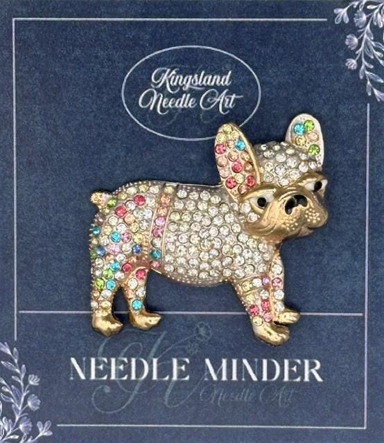 KINGSLAND NEEDLE MINDER ~ Multi Color Dog Needle Minder, Needle Dock, Needle Nanny, Canvas Magnet, Needle Garage, Needleminder