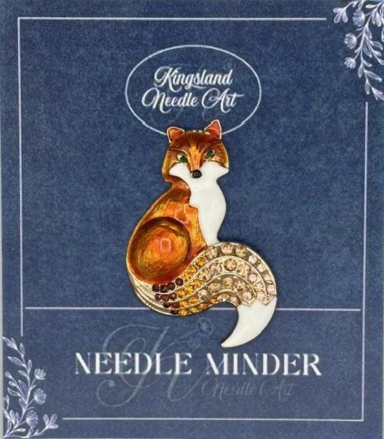 KINGSLAND NEEDLE MINDER ~ Fox Needle Minder, Needle Dock, Needle Nanny, Canvas Magnet, Needle Garage, Needleminder