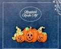BROOCH ~ Halloween Pumpkins ~ Gold Tone ~ Jewelry, Holidays, Great Gift Idea, Pin