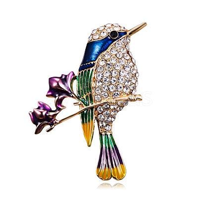 KINGSLAND NEEDLE MINDER ~ Colorful Bird Needle Minder, Needle Dock, Rhinestone Enamel Magnet, Needle Garage, Needleminder