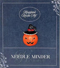 KINGSLAND NEEDLE MINDER ~ Pumpkin Witch Hat Needle Minder, Needle Dock, Needle Nanny, Canvas Magnet, Needle Garage, Needleminder