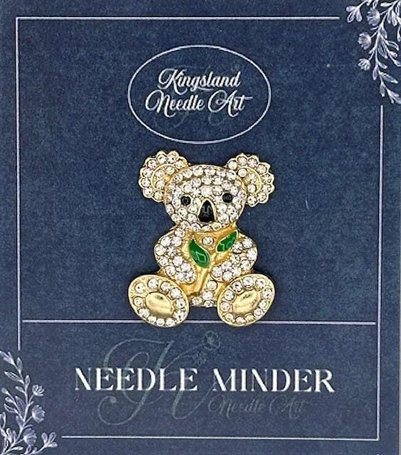 KINGSLAND NEEDLE MINDER ~ Panda Bear Needle Minder, Needle Dock, Needle Nanny, Canvas Magnet, Needle Garage, Needleminder