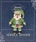 KINGSLAND NEEDLE MINDER ~ Green Santa Needle Minder, Needle Dock, Needle Nanny, Magnet, Needle Garage, Needleminder