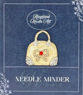 KINGSLAND NEEDLE MINDER ~ Cream Handbag Needle Minder, Needle Dock, Needle Nanny, Canvas Magnet, Needle Garage, Needleminder