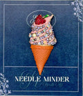 KINGSLAND NEEDLE MINDER ~ Ice Cream Cone Needle Minder, Needle Dock, Crystal Enamel Magnet, Needle Garage, Needleminder