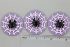 BEAU VERRE ART "Halloween Spider On Web Fused Glass Needle Minder"  Magnet  Needleminder  One-of-a-Kind  Handcrafted by Kelly 6073