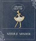 KINGSLAND NEEDLE MINDER ~ Ballerina Needle Minder, Needle Dock, Swarovski Crystal Enamel Magnet, Needle Garage, Needleminder