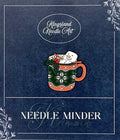 KINGSLAND NEEDLE MINDER ~ Hot Chocolate Mug Needle Minder, Needle Dock, Enamel Magnet Needle Garage, Needleminder
