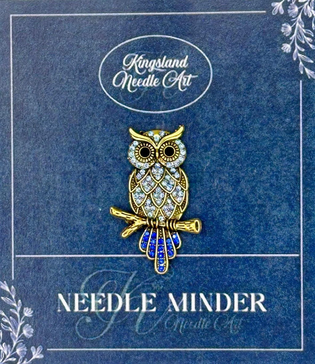 KINGSLAND NEEDLE MINDER ~ Blue Owl Needle Minder, Needle Dock, Crystal Magnet, Needle Garage, Needleminder