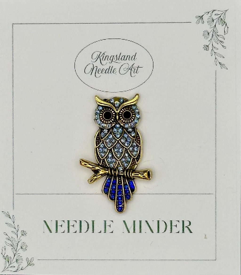 KINGSLAND NEEDLE MINDER ~ Blue Owl Needle Minder, Needle Dock, Crystal Magnet, Needle Garage, Needleminder