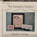 THE NEEDLE'S NOTION "Alphabet Cottage" Counted Cross Stitch Pattern, Chart, Pattern Only