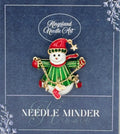 BROOCH ~ Snowman with Santa Hat Brooch ~ Jewelry, Gift, Pin