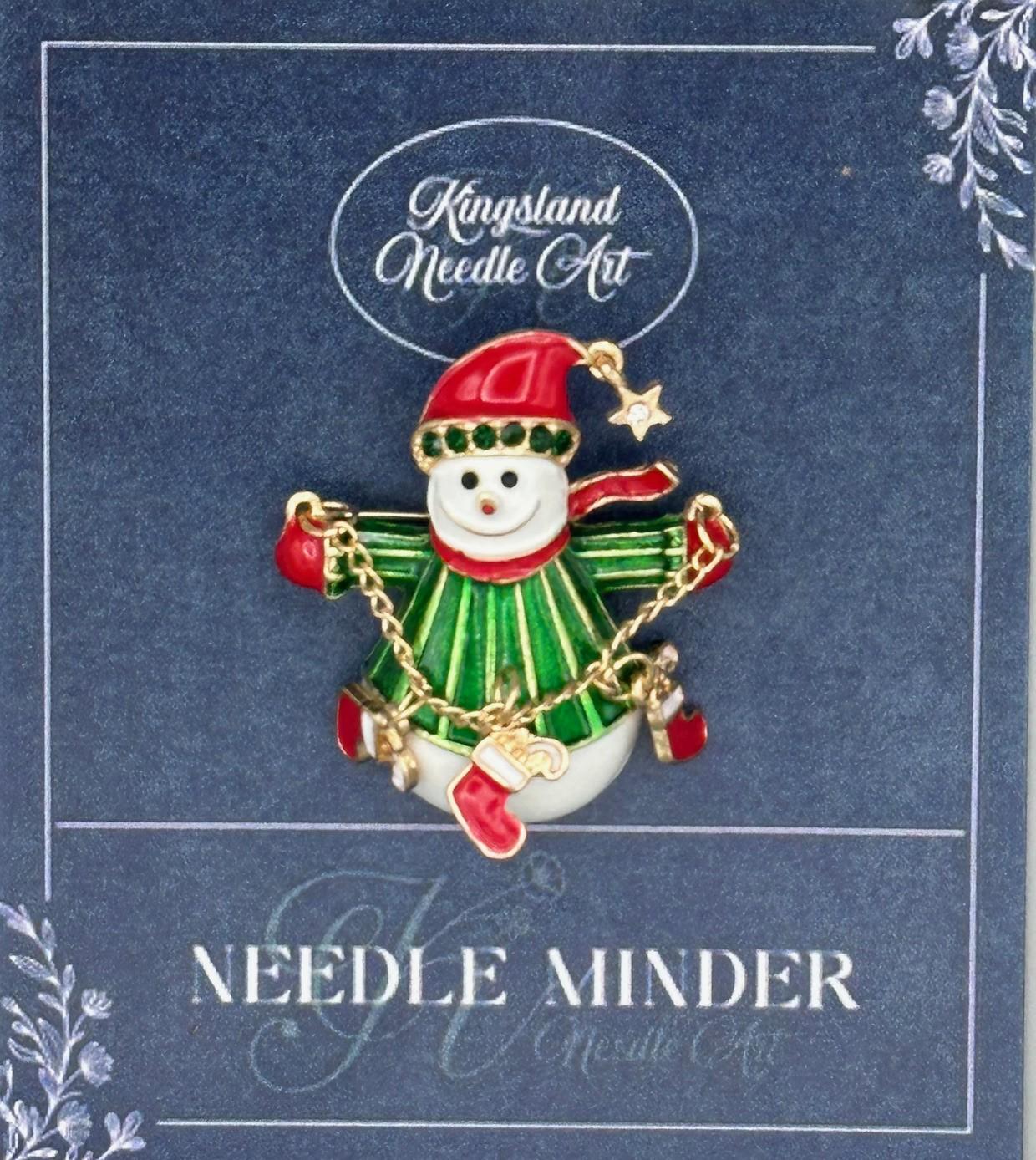 BROOCH ~ Snowman with Santa Hat Brooch ~ Jewelry, Gift, Pin