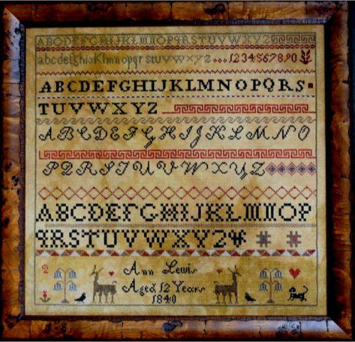 LA~D~DA "Little Annie Lewis"  Counted Cross Stitch Pattern  Halloween, Autumn, Pattern Only