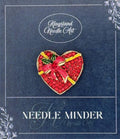 KINGSLAND NEEDLE MINDER ~ Heart Chocolate Box Needle Minder, Needle Dock, Needle Nanny, Magnet, Needle Garage, Needleminder