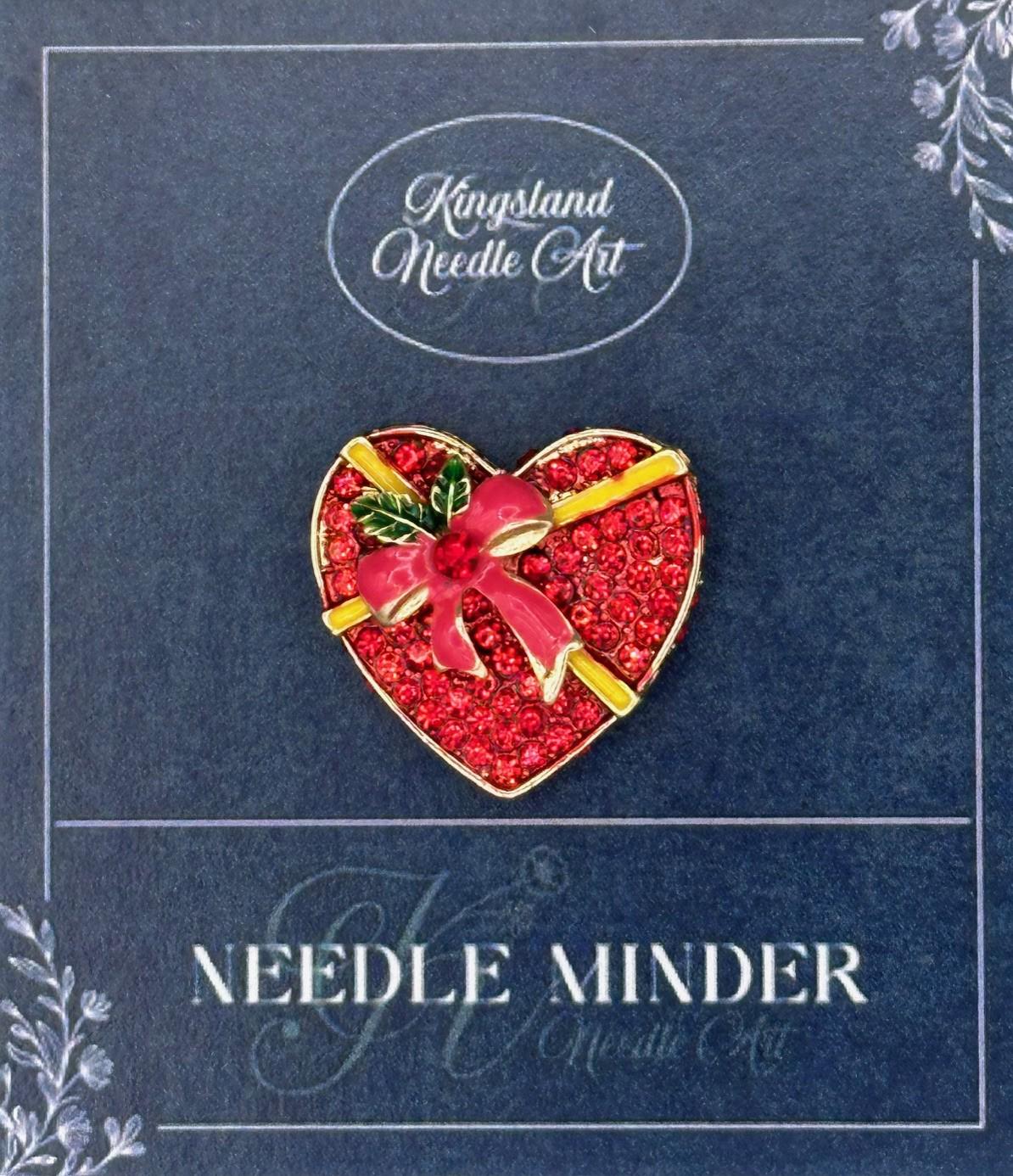 KINGSLAND NEEDLE MINDER ~ Heart Chocolate Box Needle Minder, Needle Dock, Needle Nanny, Magnet, Needle Garage, Needleminder