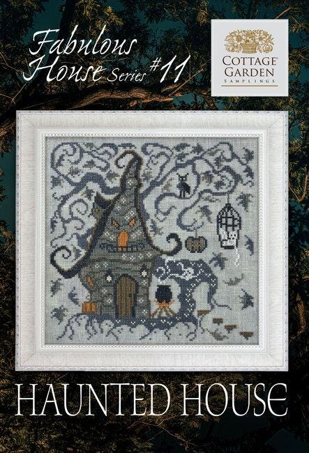 COTTAGE GARDEN SAMPLINGS "Haunted House" Counted Cross Stitch Pattern, Fabulous House Series #11, Pattern Only