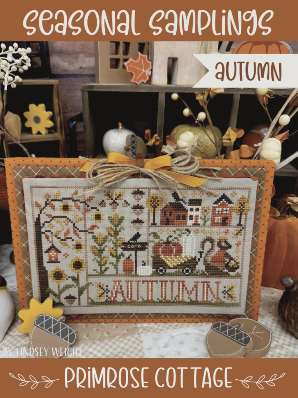PRIMROSE COTTAGE STITCHES "Seasonal Samplings - Autumn" Counted Cross Stitch Pattern, Pattern Only