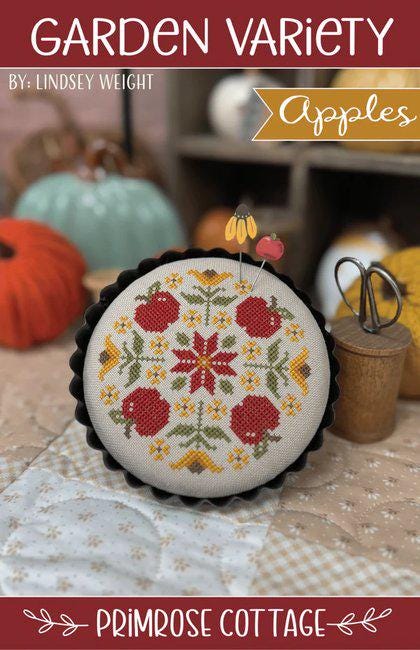 PRIMROSE COTTAGE STITCHES "Garden Variety - Apples" Counted Cross Stitch Pattern, Pattern Only