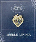 KINGSLAND NEEDLE MINDER ~ Strawberry Needle Minder, Needle Dock, Swarovski Crystal Enamel Magnet, Needle Garage, Needleminder